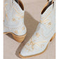 Embroidered Half Cowboy Boot
