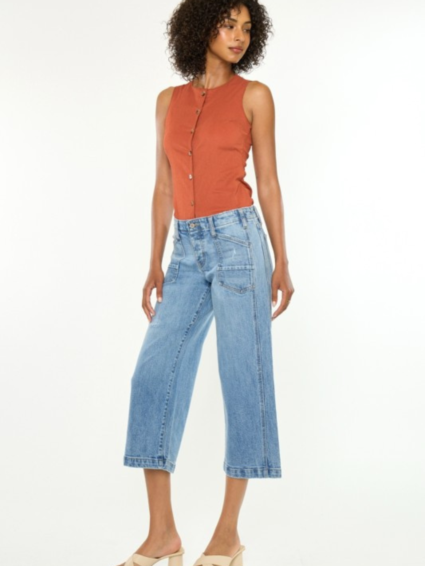 Lena Denim Culottes - Mimi & Rae