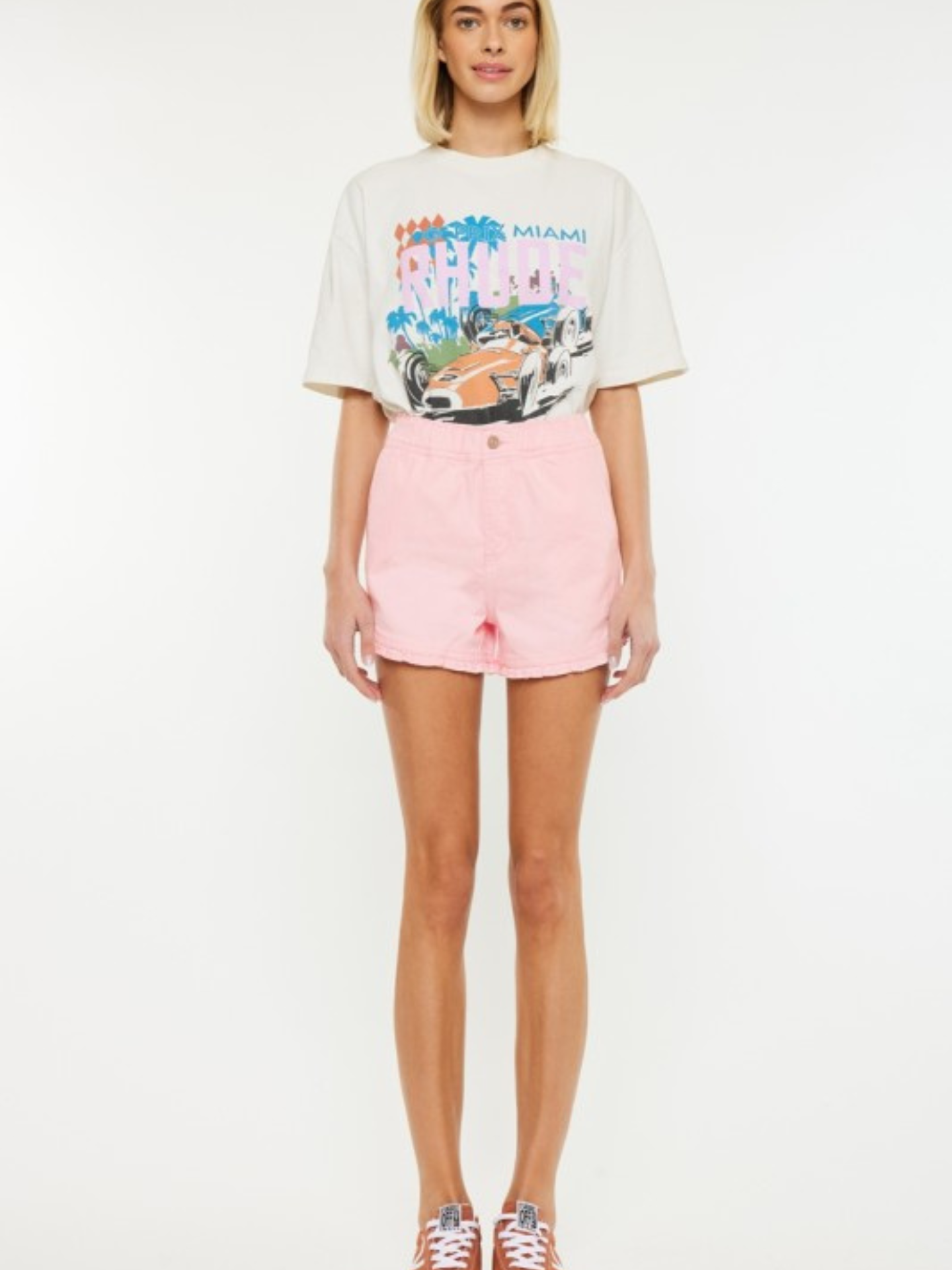 Bonnie Pink Denim Shorts - Mimi & Rae