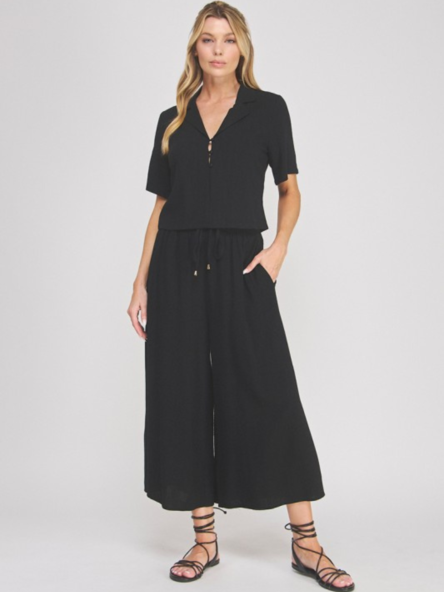 Healther Linen Pullon Pant - Mimi & Rae