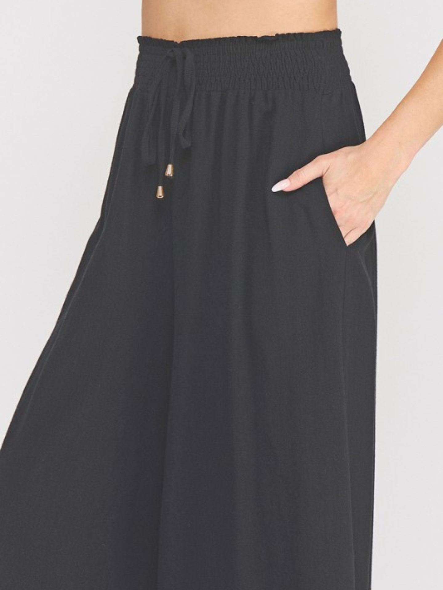 Healther Linen Pullon Pant - Mimi & Rae