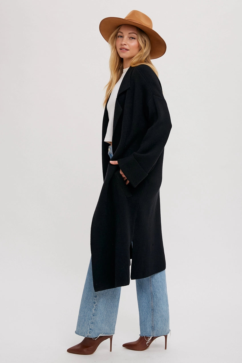 Effortless Knitted Trench Coat