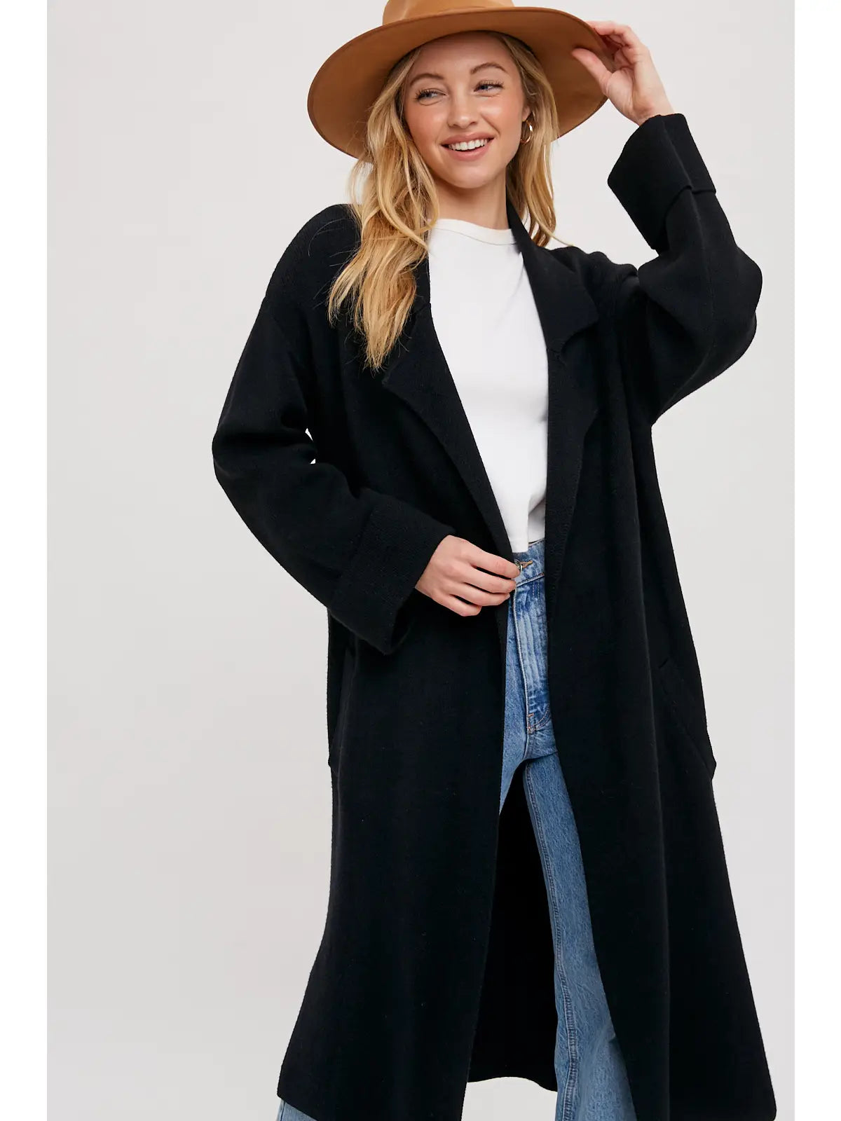 Effortless Knitted Trench Coat