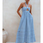 Penelope Halter Linen Maxi