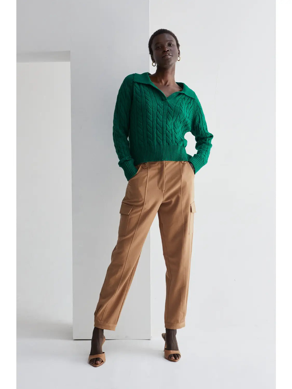 Tapered Wool Blend Trousers - Green - Trousers - & Other Stories | Fashion  story, Trouser outfits, Summer capsule wardrobe