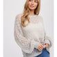 Pointelle Knit Pullover