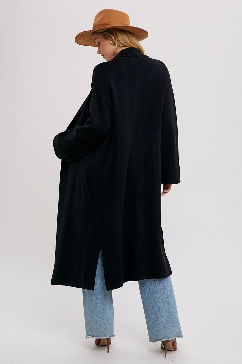 Effortless Knitted Trench Coat