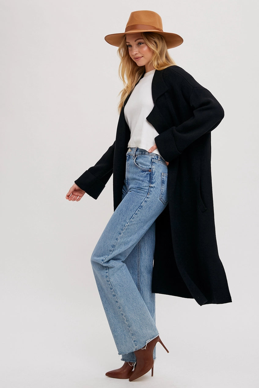 Effortless Knitted Trench Coat