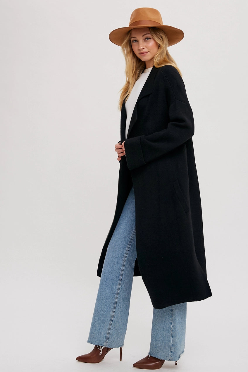 Effortless Knitted Trench Coat