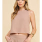 Textured Tank in Taupe