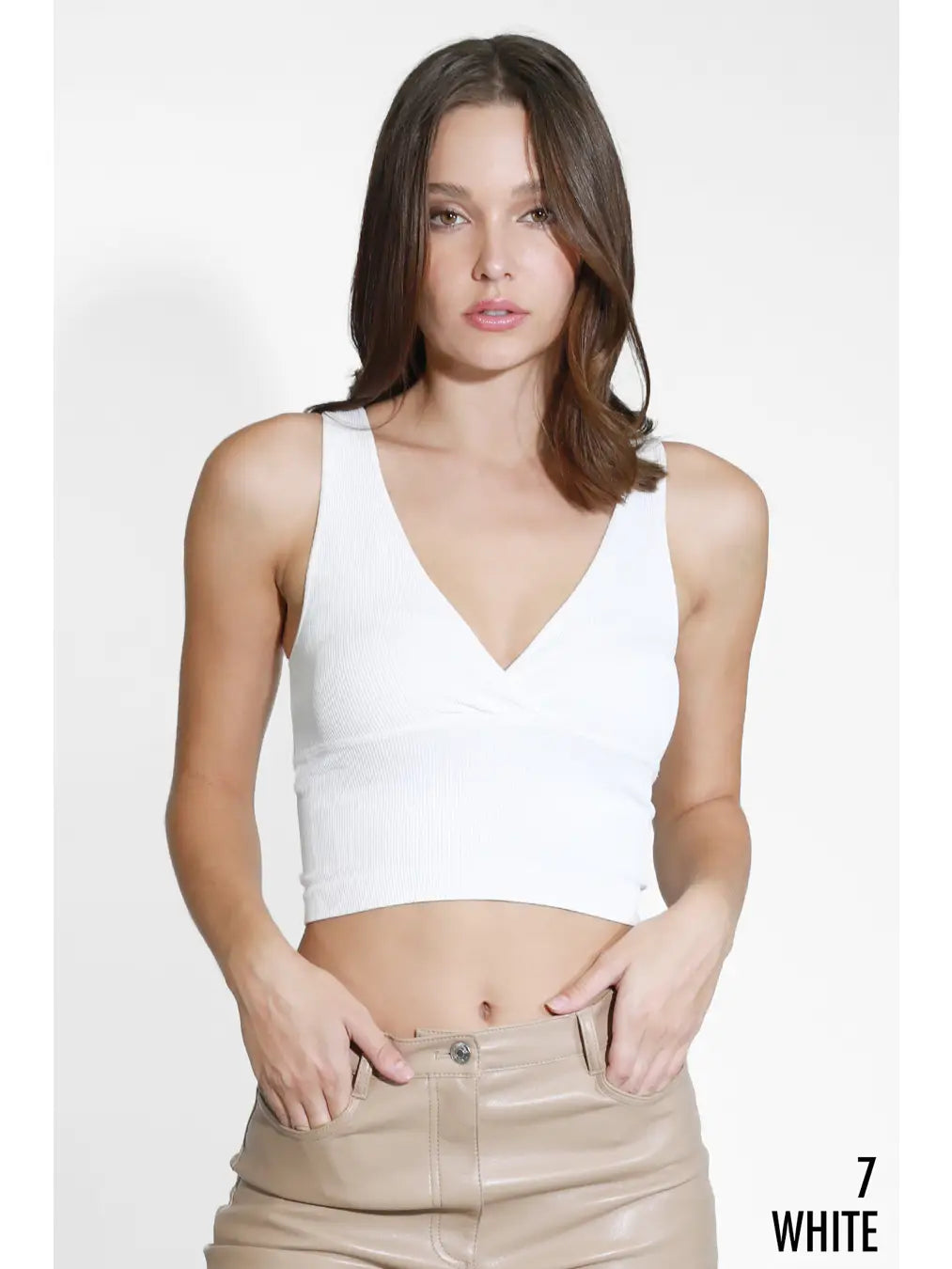 V-Neck Crop Tank