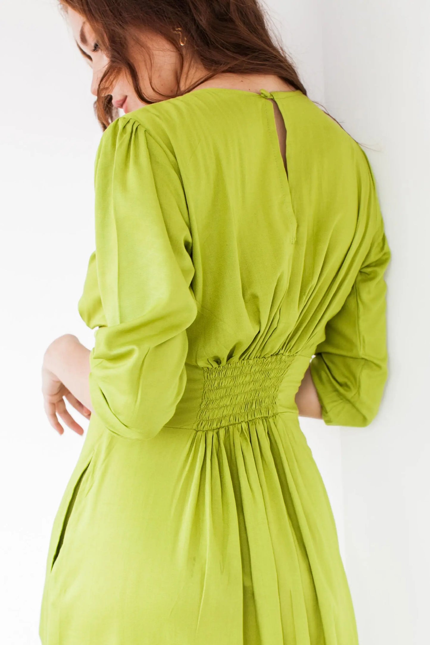 Midi Dress In Olive Green or Black