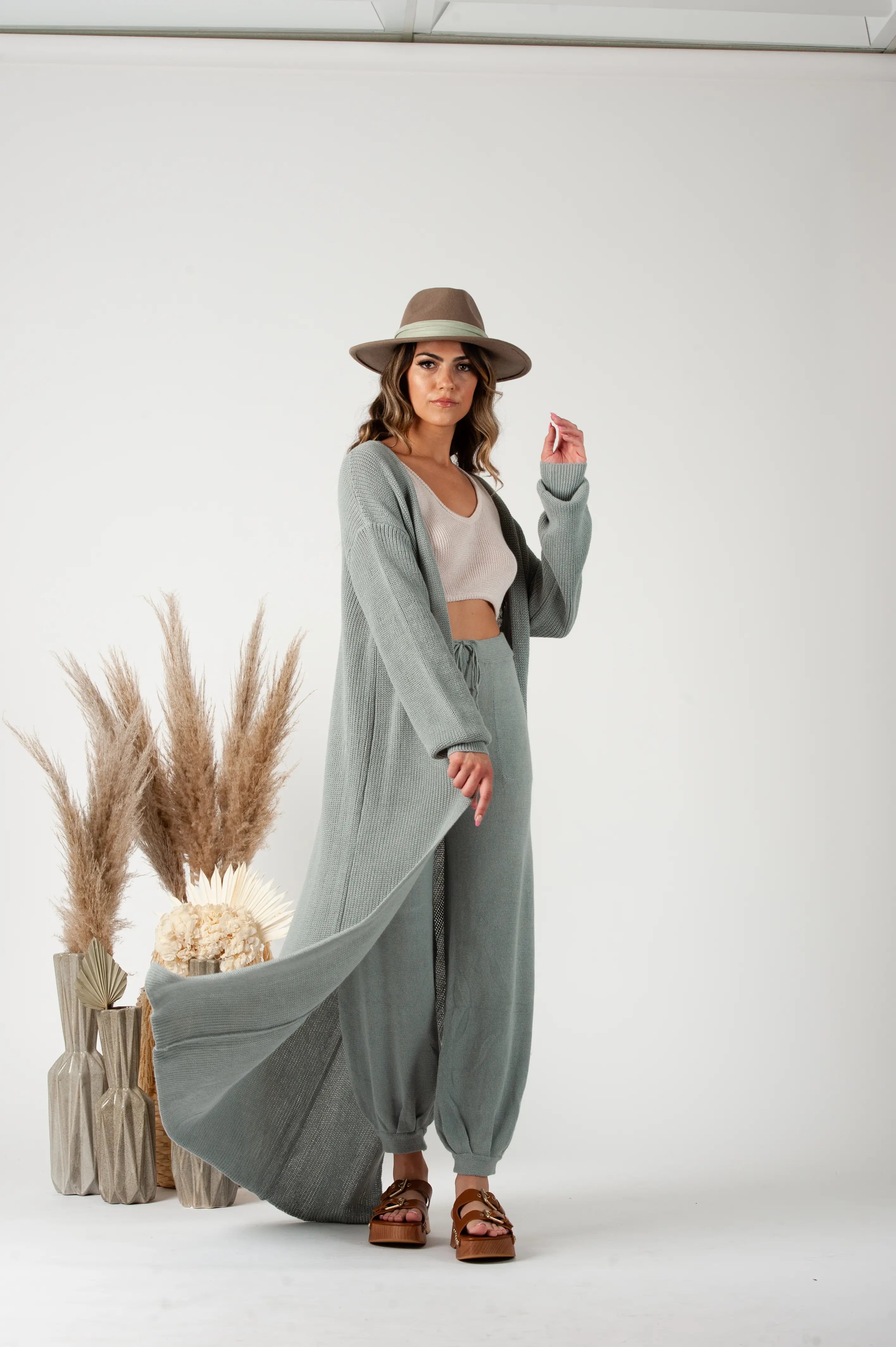 Sage Sweater Duster
