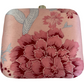 Darya Accessories Pink Floral Clutch