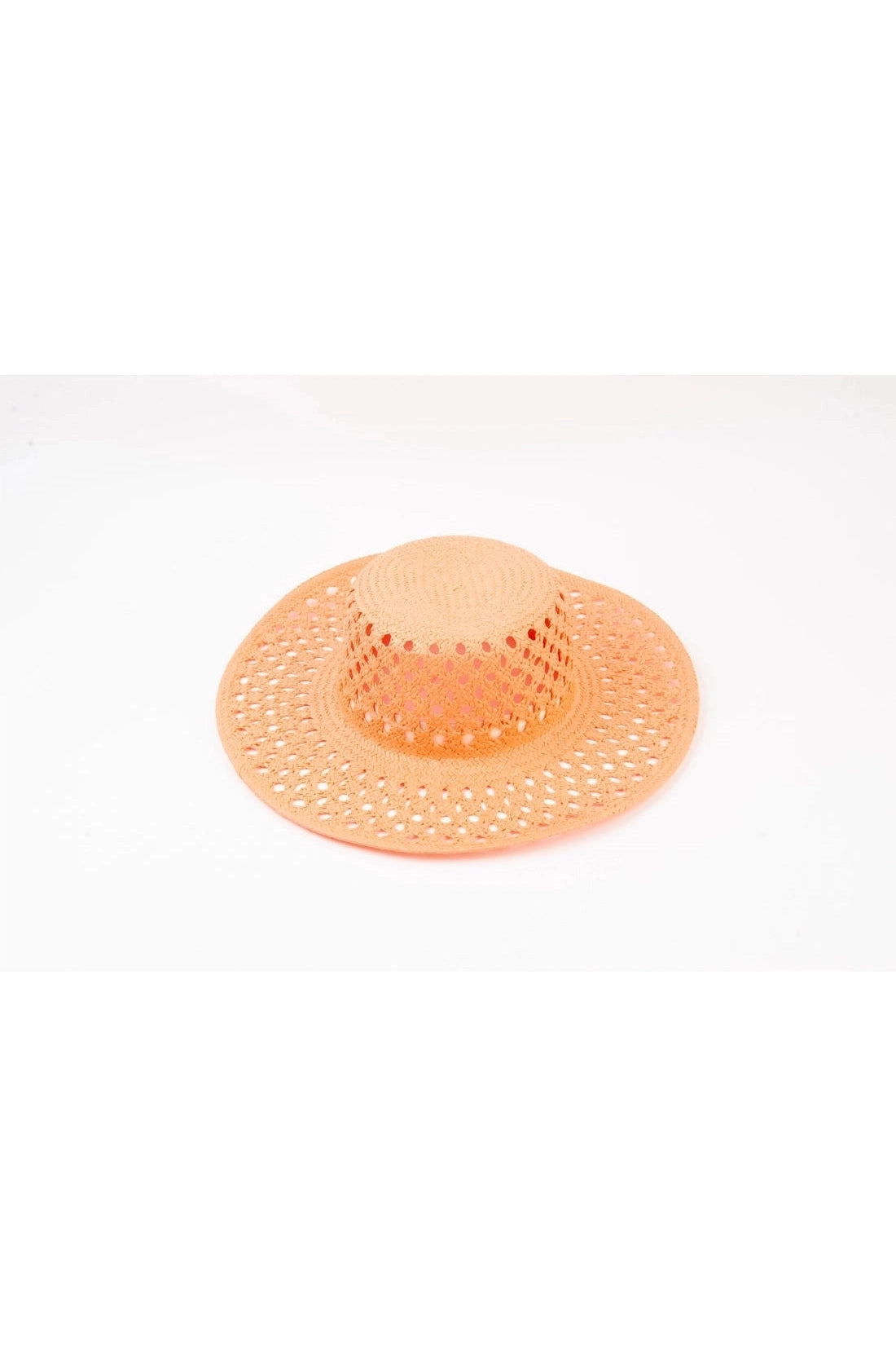 Summer Boater Hat in Apricot