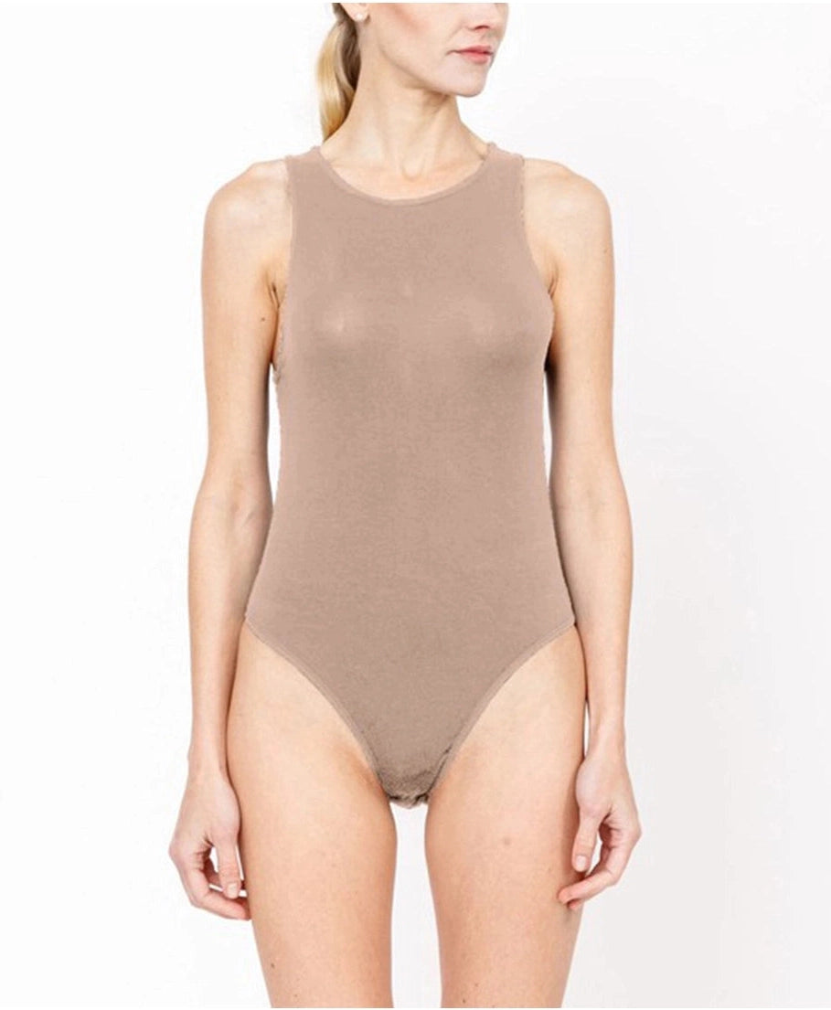 Bamboo Halter Tank Bodysuit