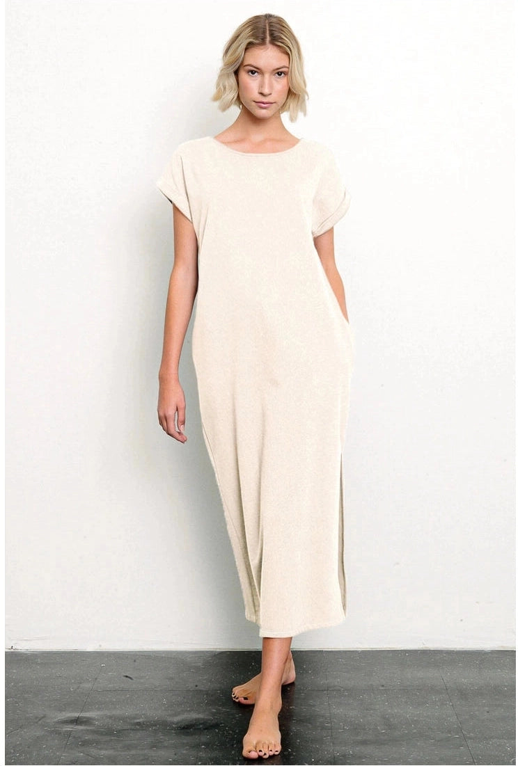 Organic Hemp Side Slit Dress
