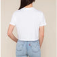 NLT Boxy Cropped White Tee