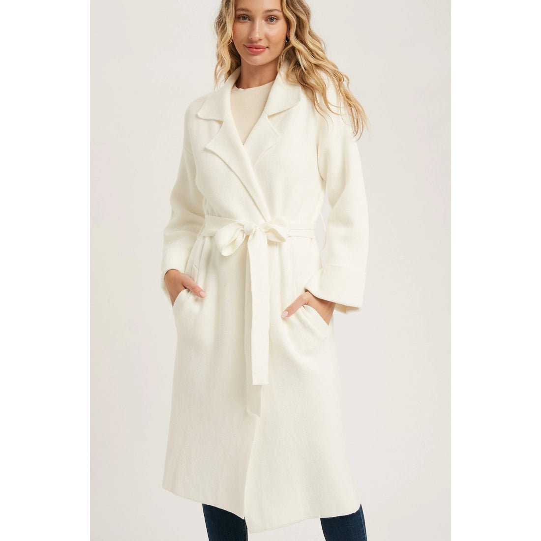 Effortless Knitted Trench Coat