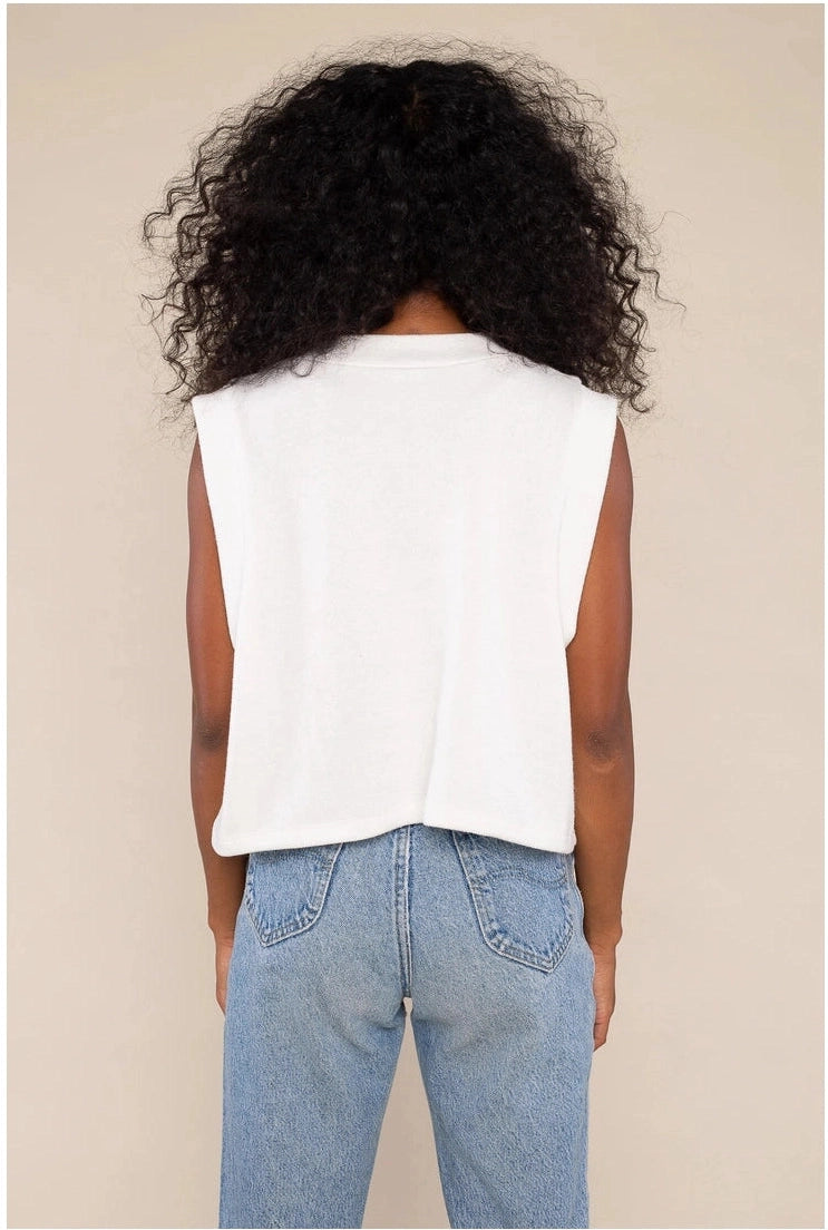 NLT Cropped Knit Sweater in Ivory
