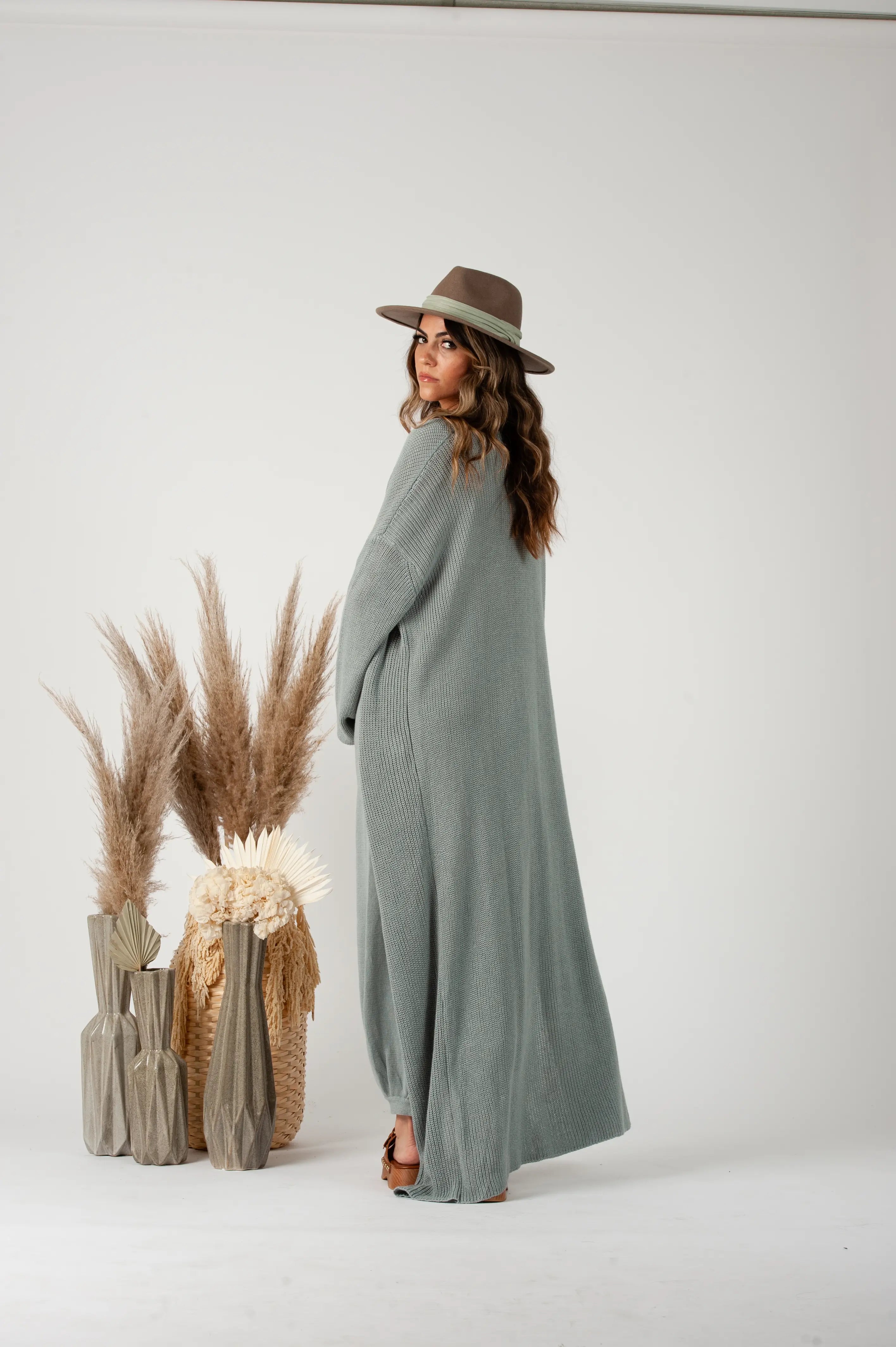 Sage Sweater Duster