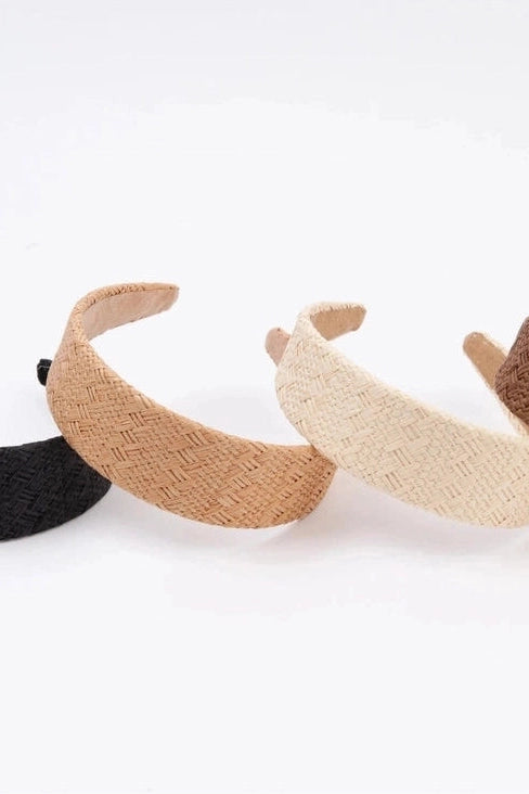 Woven Straw Headbands - Mimi & Rae