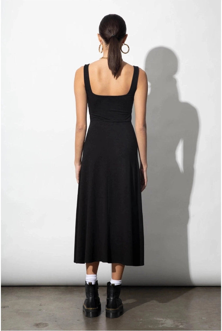 Modal Square Neck Midi Dress