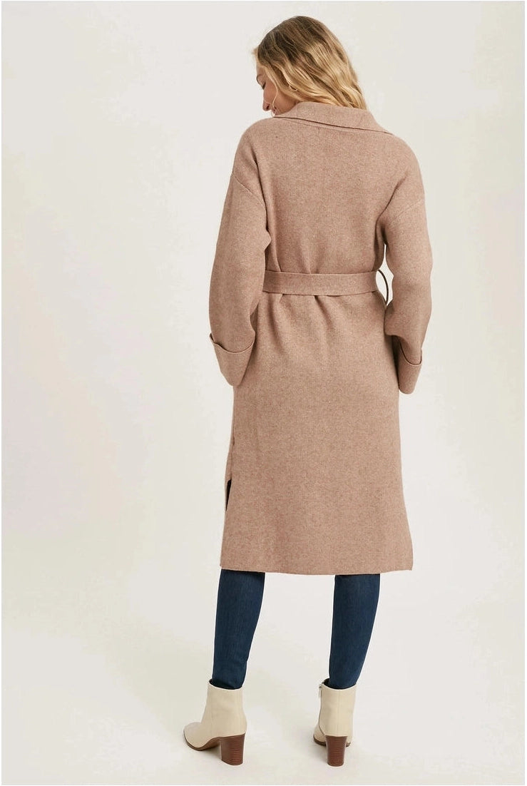 Effortless Knitted Trench Coat