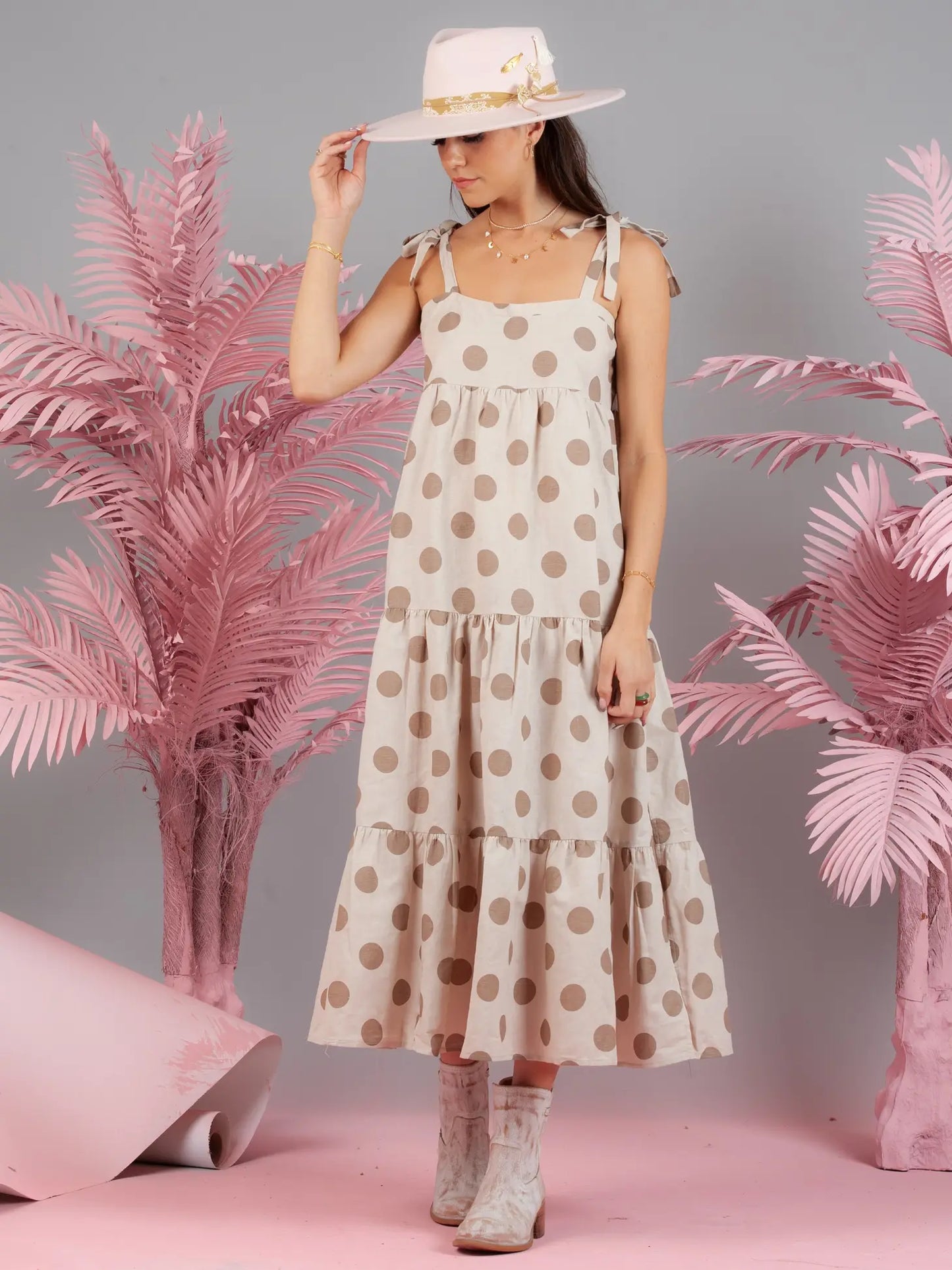 Polka Dot Maxi Dress