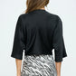 Satin Front Twist Top