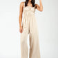 Gauze Ruched Jumpsuit